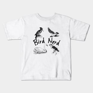 Bird Nerd, Bird watching, Ornithologist, Bird Protection, Bird Rescue. I love birds Kids T-Shirt